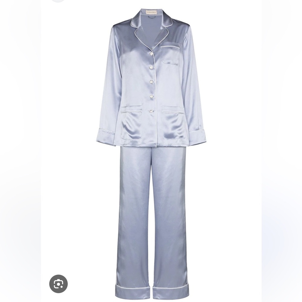 Olivia Von Halle Coco Silk Pajamas Size 2